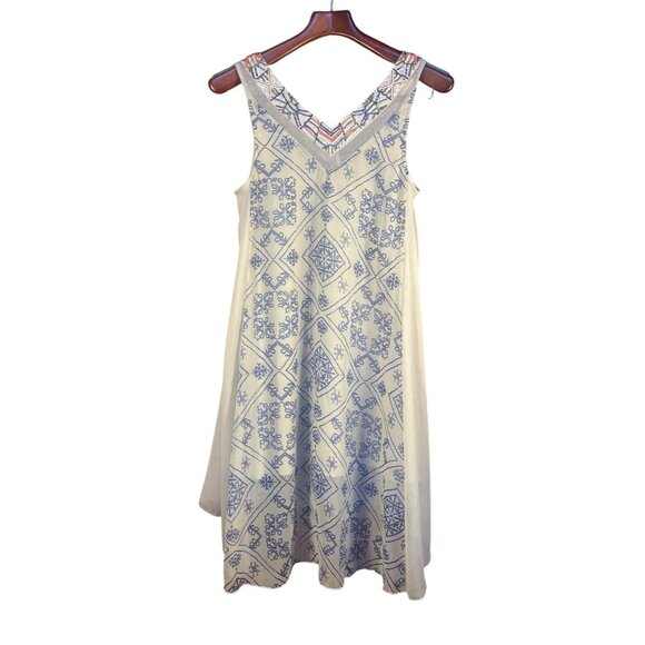 Free People Dress XS Boho Beaded Festival Southwest Print - Picture 2 of 8